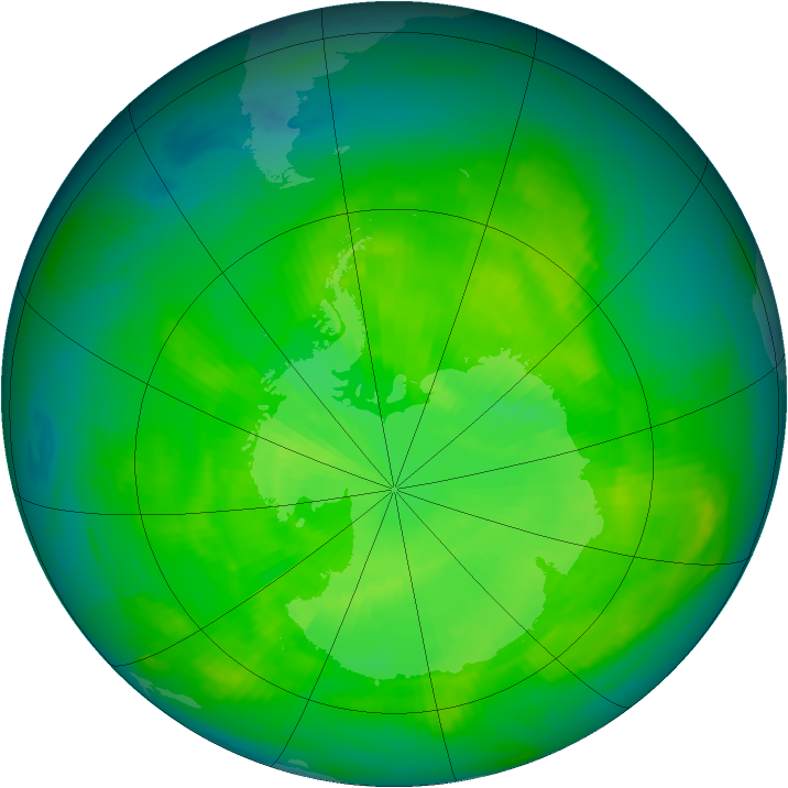 Ozone Map 1980-11-28